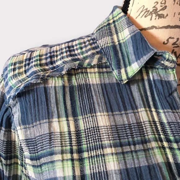 We The Free by Free People, First Bloom Plaid Top, Size XS - Picture 8 of 14